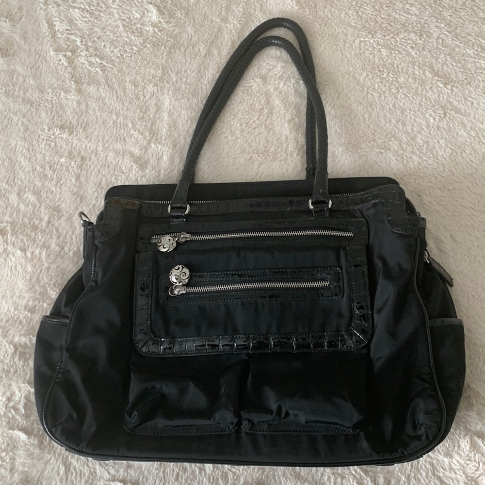 Brighton Maxwell Smart Tote laptop briefcase bag *no adjustable carry strap*